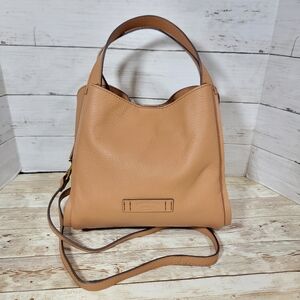 American Leather Co. Auburn Convertible Crossbody In Cafe Latte